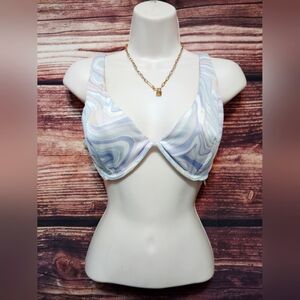 Hollister Womens Swirl Bikini Top! Size XL